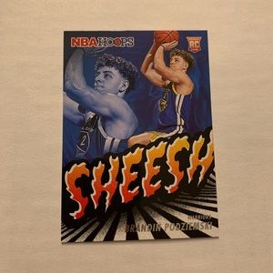 2023-24 NBA Hoops Brandin Podziemski Rookie Card Sheesh Insert #17 RC